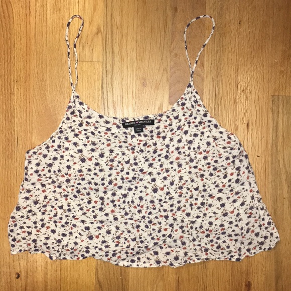 Brandy Melville floral tank top - Picture 1 of 2